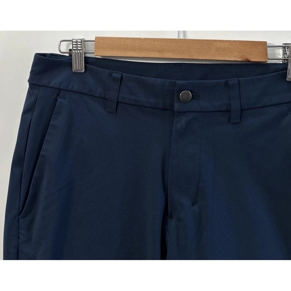 Mens Lululemon Commission Pant Slim Fit Chino Performance LM5AF1S Sz 31 Navy - Picture 2 of 8